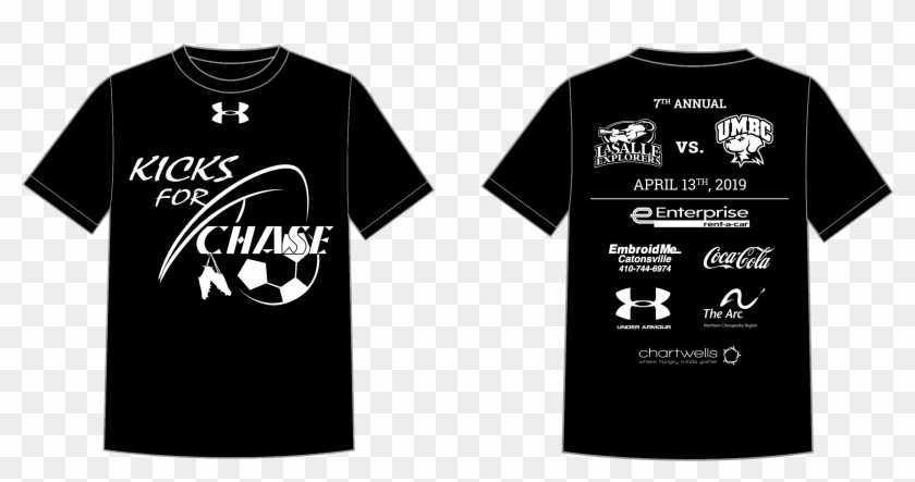 Kicks For Chase T-shirts - Black Tshirt Template For Photoshop Clipart #2756334