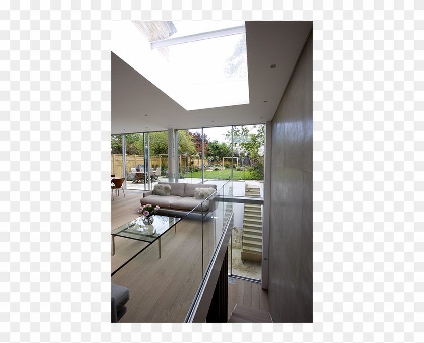 Minimally Framed Sliding Glass Doors Used On Rear Double - Architecture Clipart