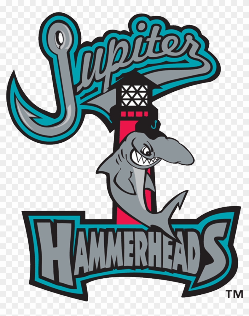 In Spite Of Its Sharp Teeth, The Hammerheads Shark - Jupiter Hammerheads Baseball Logo Clipart #2756493