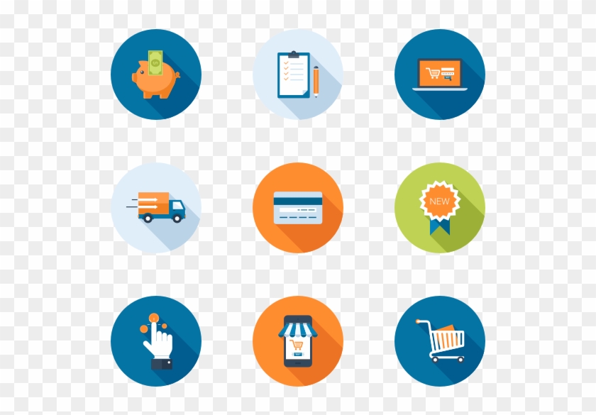 Shopping And Commerce - Purchase Flat Icon Clipart #2756705