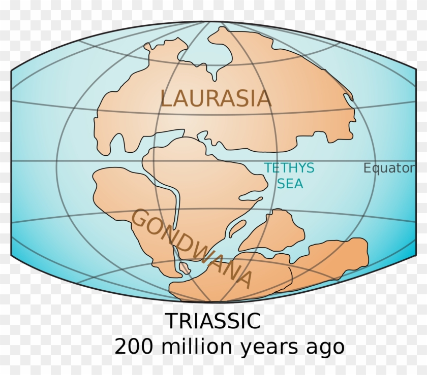 In The M - Laurasia Y Gondwana Pangea Clipart