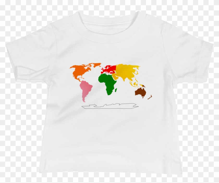 7 Continents Of The World Montessori T-shirts - Active Shirt Clipart