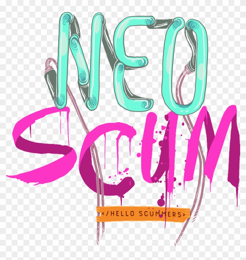 Neoscum Neoscum 20logo 20high 20res 20white - Calligraphy Clipart #2756986