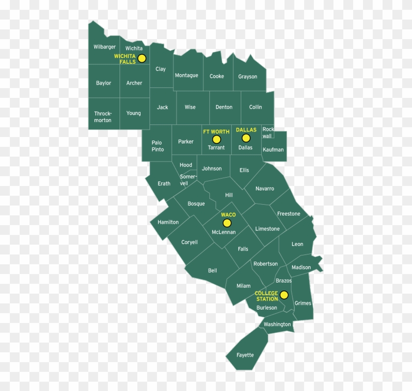 Prairies And Pineywoods East Tournament Map - East Texas Piney Woods Map Clipart #2757238