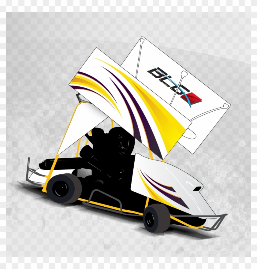 9d - Outlaw Kart Wings Clipart