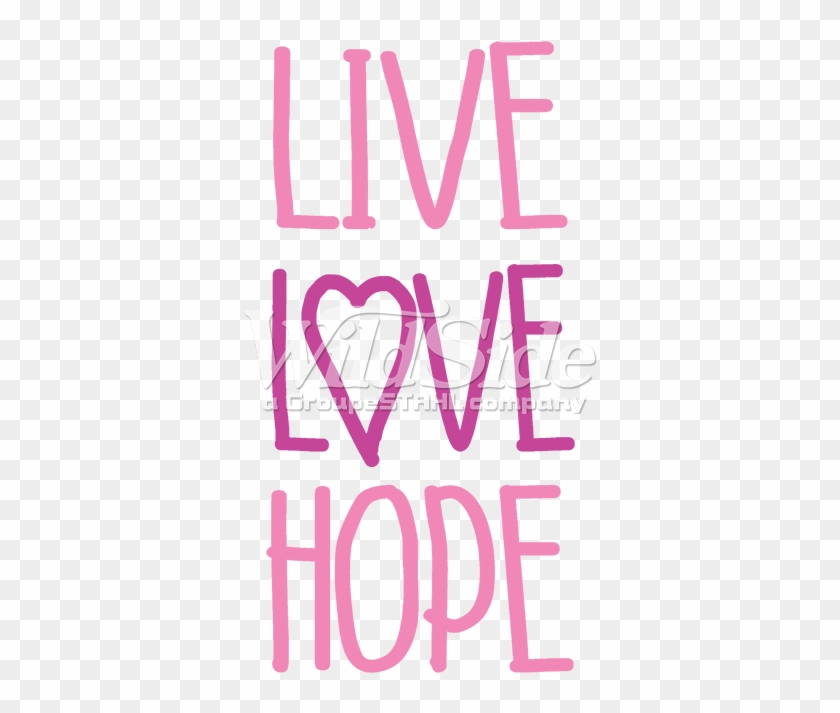 Live, Love, Hope - Heart Clipart