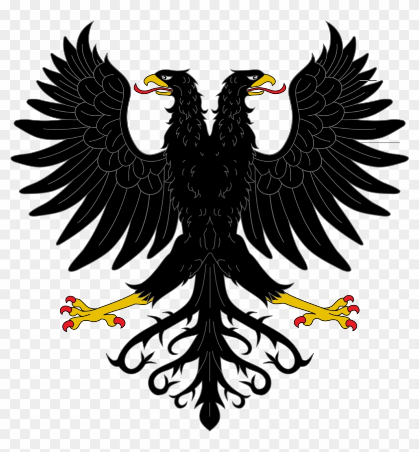 Aguila De Dos Cabezas Explayada - Frankish Empire Coat Of Arms Clipart #2758391