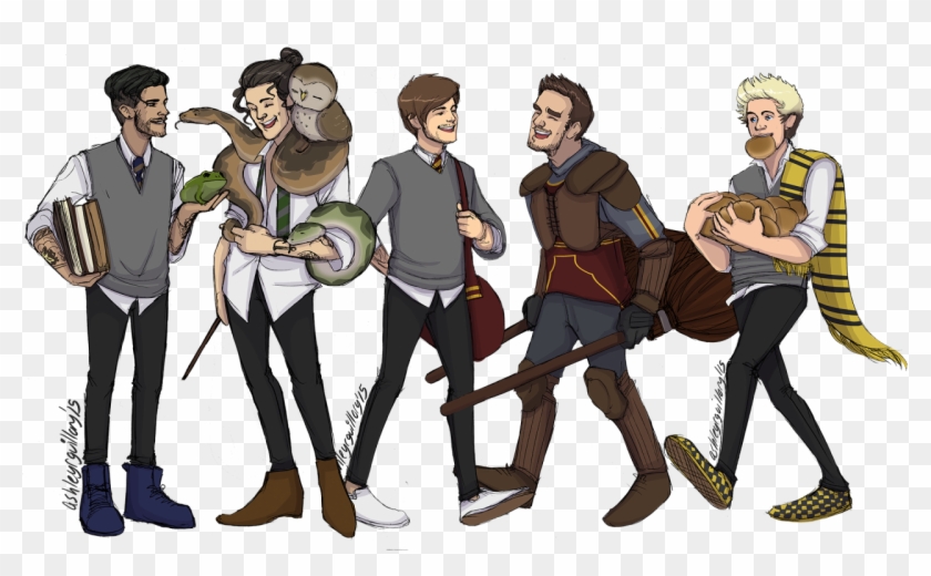 Slytherin Drawing - One Direction Fan Art Hogwarts Clipart