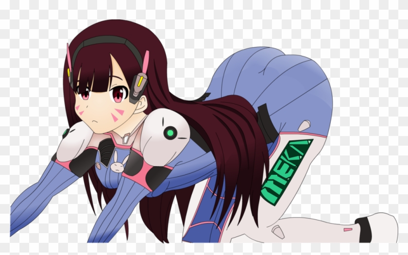 Overwatch D Va - Anime Overwatch Dva Pillow Clipart