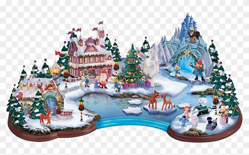Hawthorne Village Rudolph's Christmas Cove Light Up - Rudolph's Christmas Cove Illuminated Village Sculpture Clipart