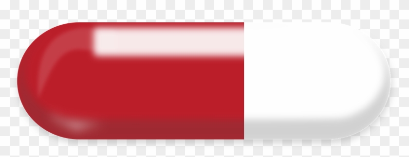 Pill Medicine Capsule Red Drug Png Image - Red And White Pill Transparent Clipart