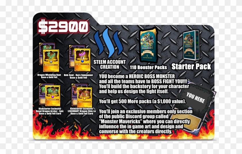 Heroicbossmonstercard - Fireworks Clipart #2759735