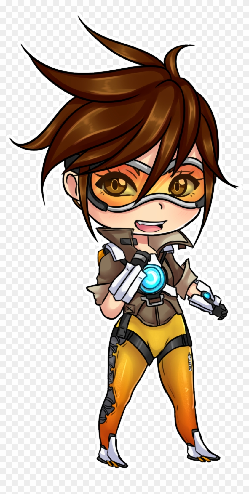 Overwatch Chibi Tracer Clipart