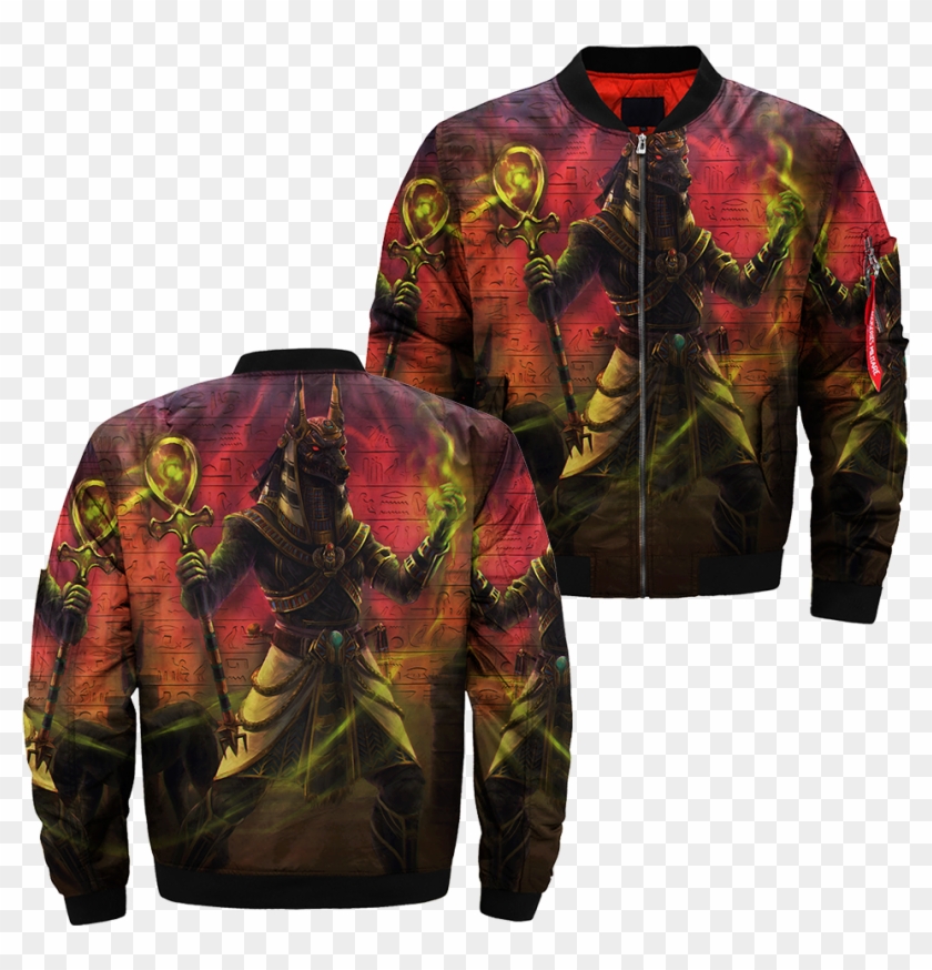 Com 3d Printed Anubis Over Print Jacket %tag - Jacket Clipart
