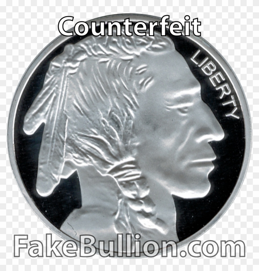 Click To Enlarge Image Prov Buffalo Fake Obverse - Silver Buffalo Rounds Fakes Clipart #2760341