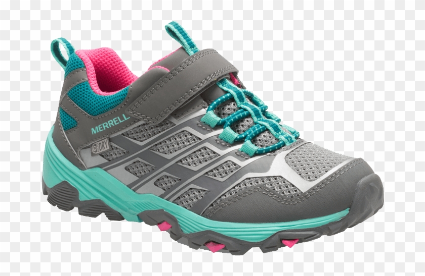 Merrell Kids Moab Fst Low Waterproof Grey/multi - Shoe Clipart