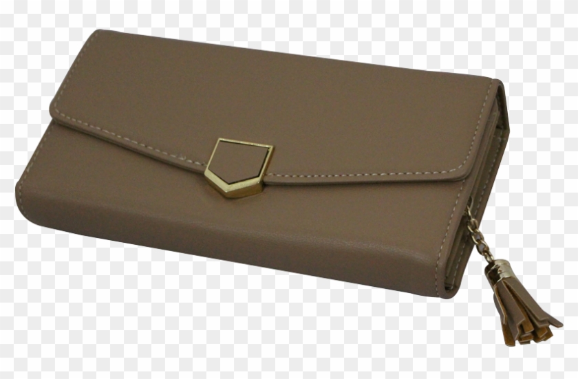 Arrow Shape Magnet Lock Ladies Purse Camel Color A - Wallet Clipart #2760922