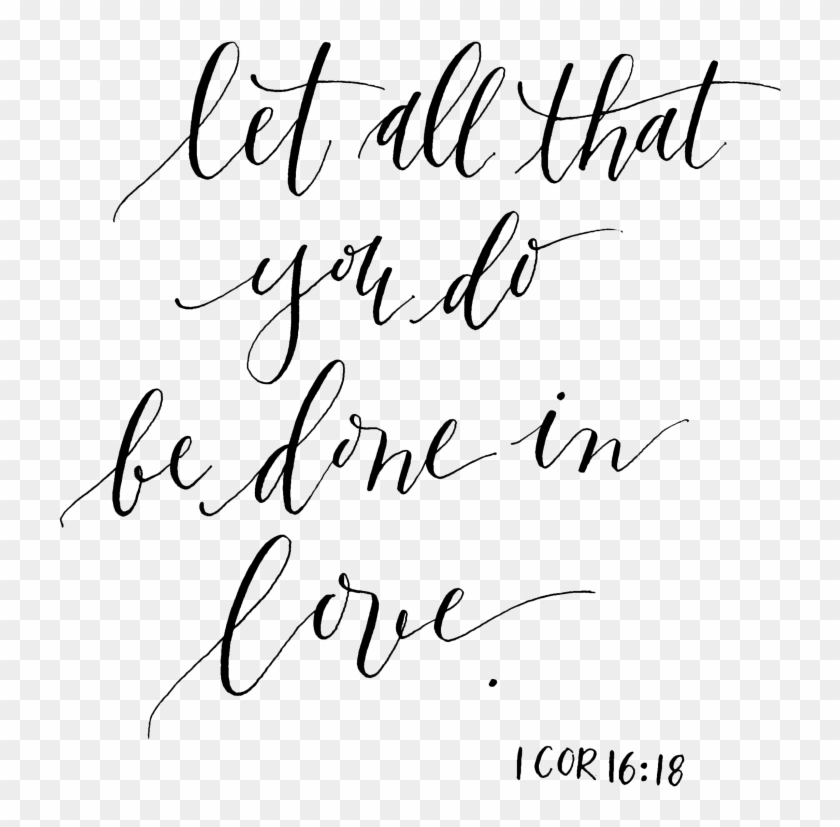 Do Everything In - Bible Verse About Love To Family Clipart