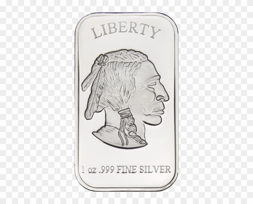 Silver Drawing Bar - Liberty 1 Oz Silver Bar Clipart