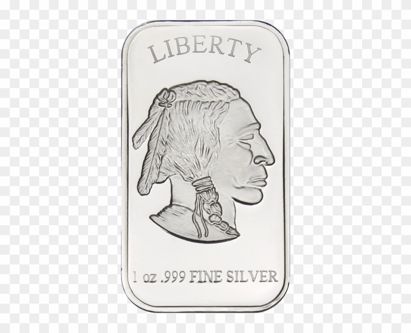 Silver Drawing Bar - Liberty 1 Oz Silver Bar Clipart #2761756