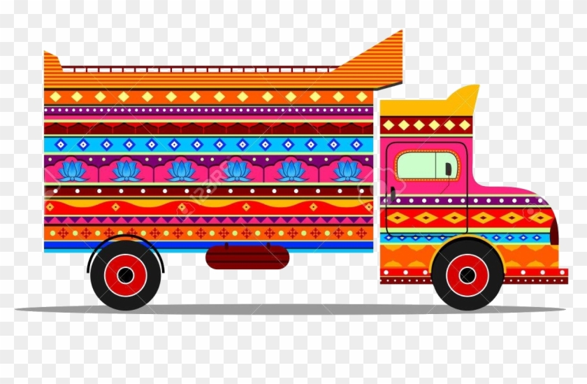 All India Delivery - Truck Indian Clipart