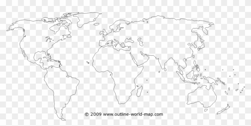 World Map Outlines Vector Black And Map Of World - Printable Pdf World Map Clipart #2762816