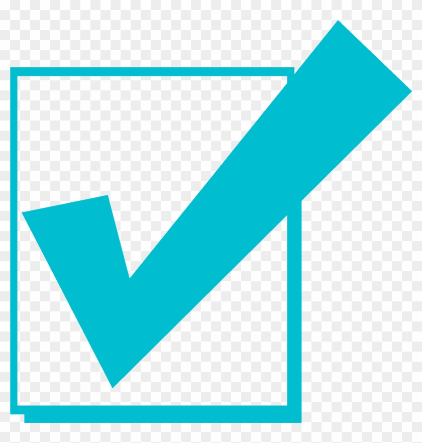 Icon Tick Teal - Teal Check Mark Clipart