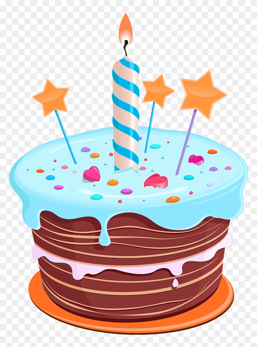 Birthday Star Png Download - Birthday Cake Clipart Transparent Background