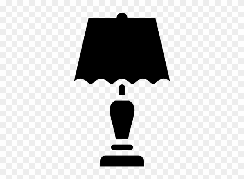 Bed, Interior, Light, Electric, Nightstand, Table, - Пиктограмма Лампа Clipart #2764120