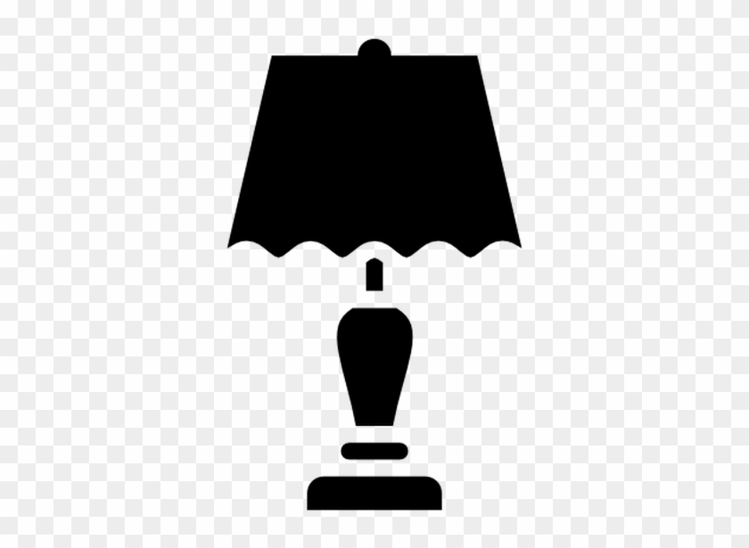 Bed, Interior, Light, Electric, Nightstand, Table, - Пиктограмма Лампа Clipart #2764120