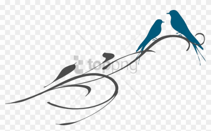 Free Png Love Birds Png Image With Transparent Background - Vintage Love Birds Clipart