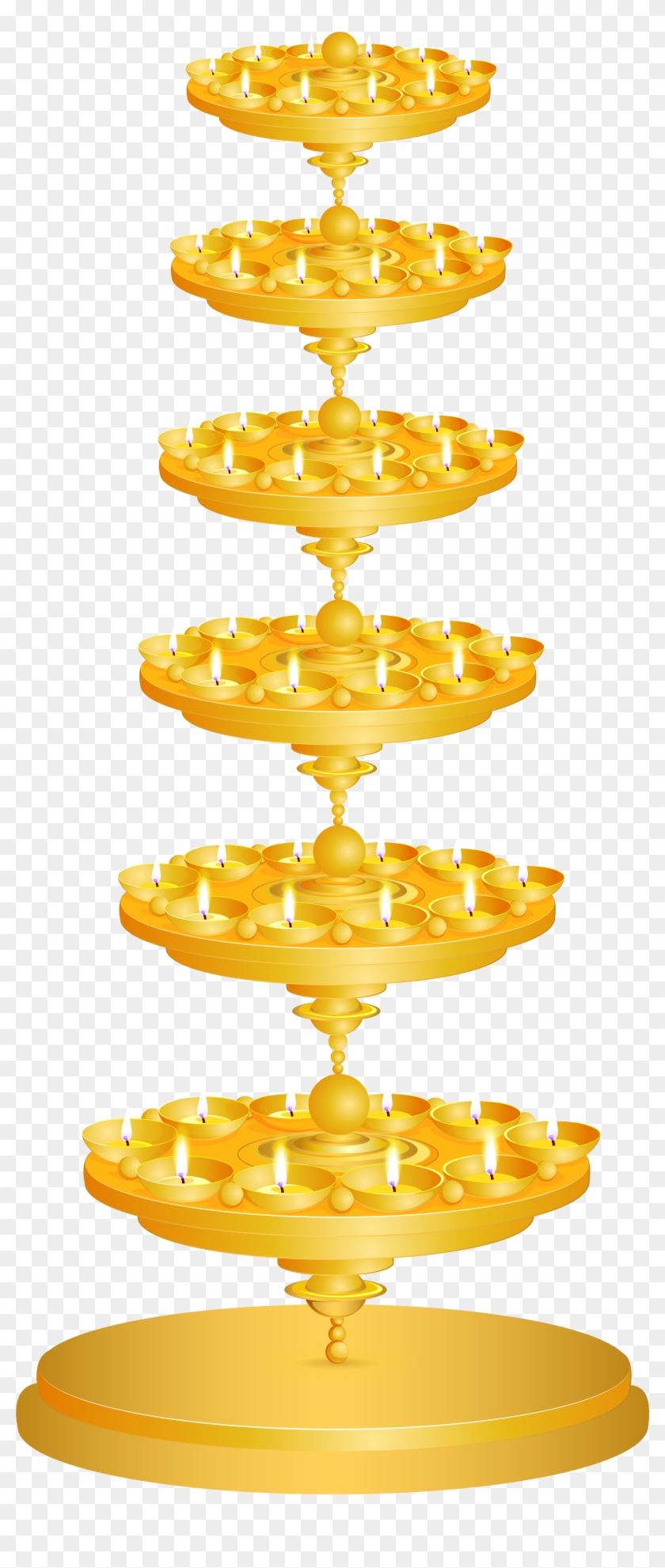 Happy Diwali Candlestick Png Clip Art Image - Portable Network Graphics Transparent Png