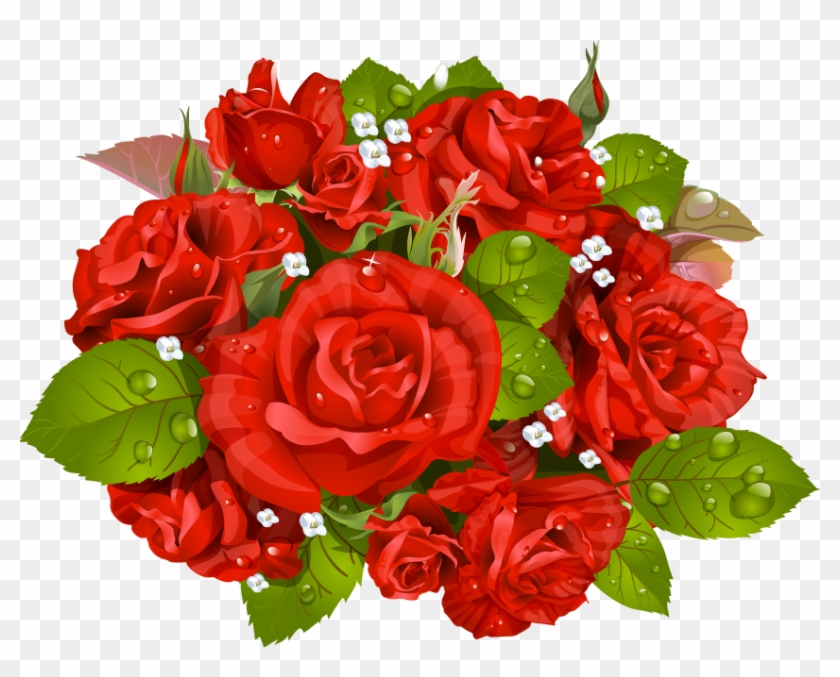 Bouquet Vector Valentine Flower - Bouquet Of Roses Vector Clipart #2764972