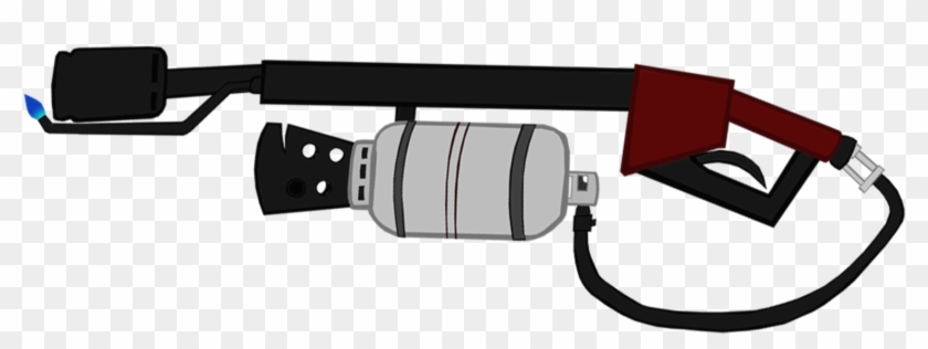 Pyro Transparent Flamethrower - Flame Thrower Clip Art - Png Download #2765129