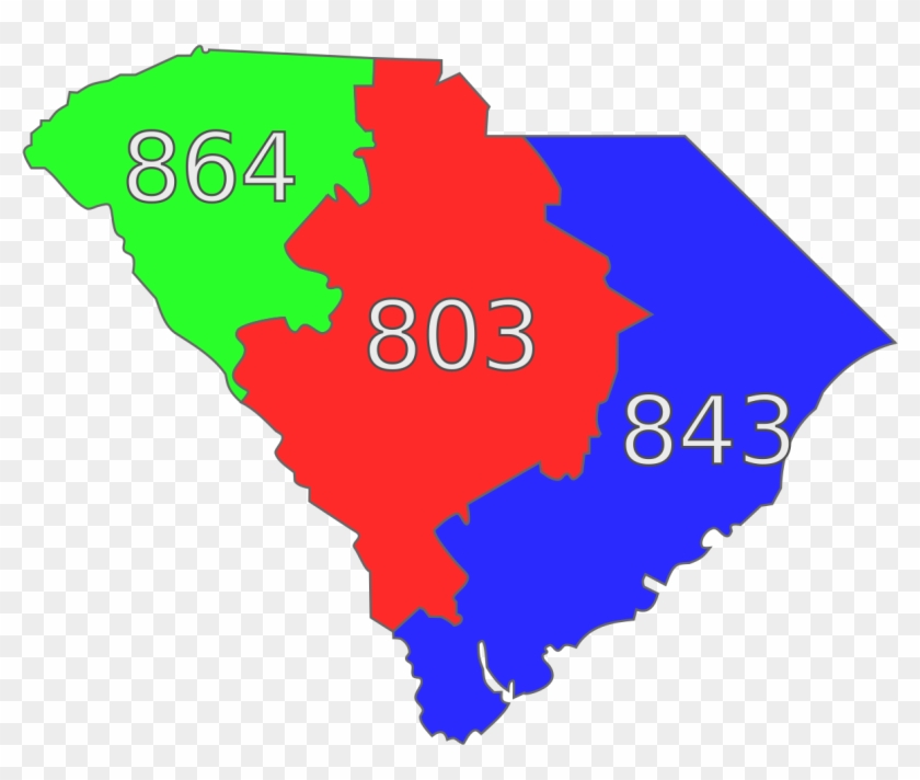 South Carolina Area Codes Clipart (2765162) PikPng