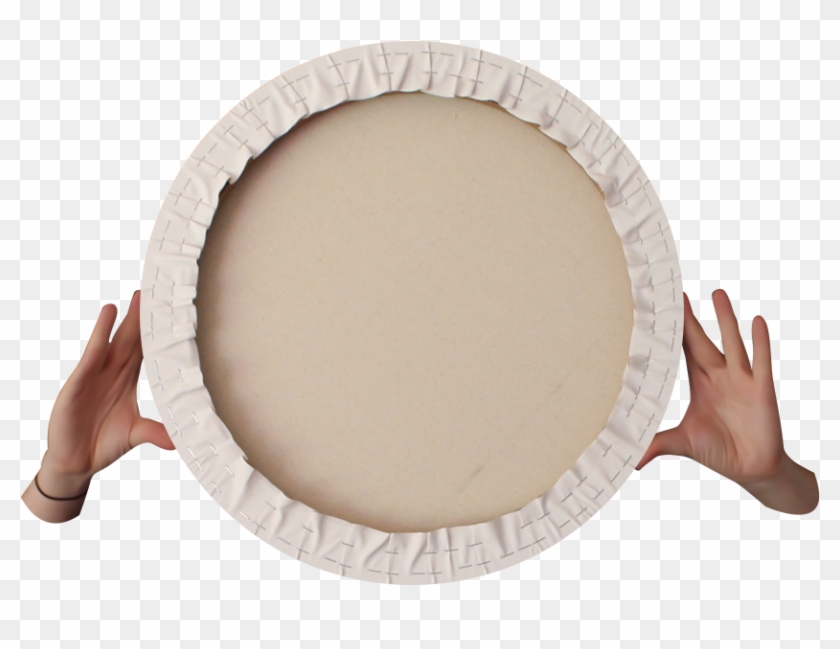 Round Blank Canvas Outside The Square 50cm - Circle Clipart