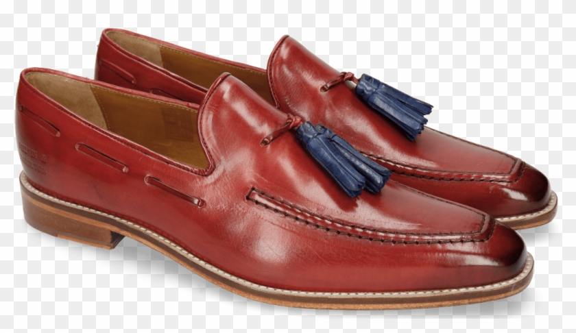 Loafers Leonardo 1 Fiesta Tassel Electric Blue - Melvin & Hamilton Clipart