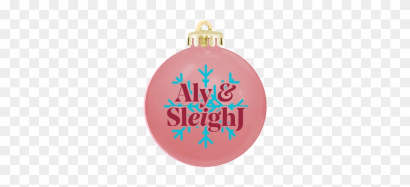 Aly And Aj 'sleighj Snowflake' Pink Ornament - Illustration Clipart