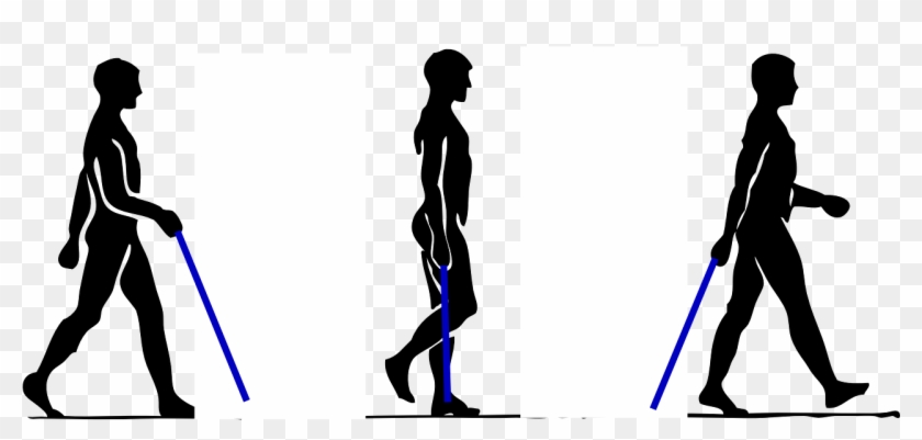 People Walking Walking Stick Png Image - Walk With A Walking Stick Clipart