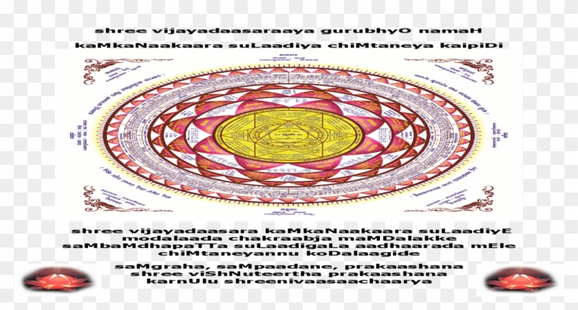 Shree Vijayadaasaraaya Gurubhyo Namah Kamkanaakaara - Circle Clipart