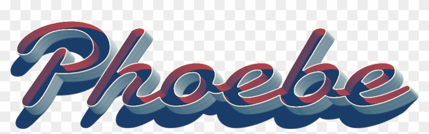 Phoebe 3d Letter Png Name - Png Prabhas Clipart