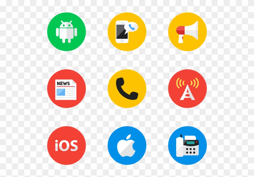 Communication - Connection Flat Icon Png Clipart