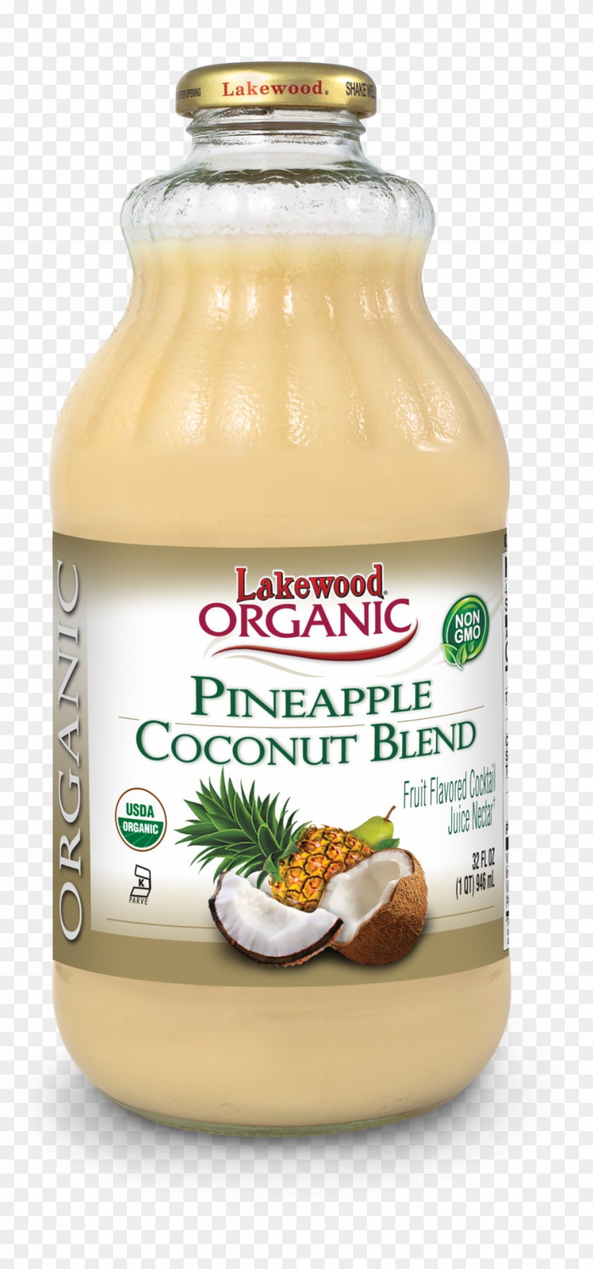 Lakewood Organic Pineapple Coconut Juice Blend, - Lakewood Organic Lemon Juice Clipart