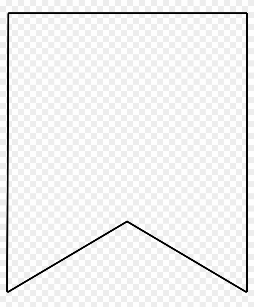 White Banner Transparent Image - Banner Flag Template Clipart