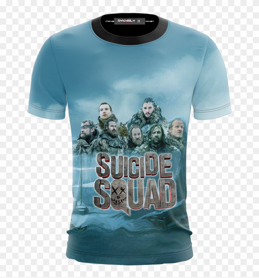 Suicide Squad Game Of Thrones Version Unisex 3d T Shirt - Captain America Clipart #2767267