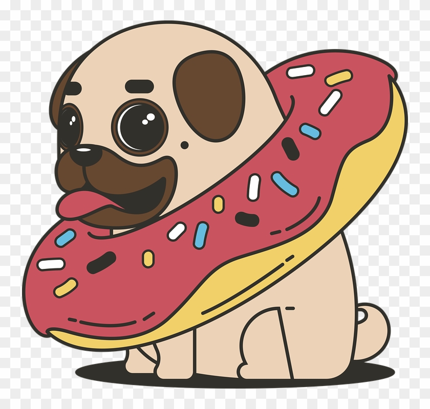 Pug, Donut, Sweets, Tasty, Bun, Cupcake - Pug Avatar Ps4 Clipart #2767490