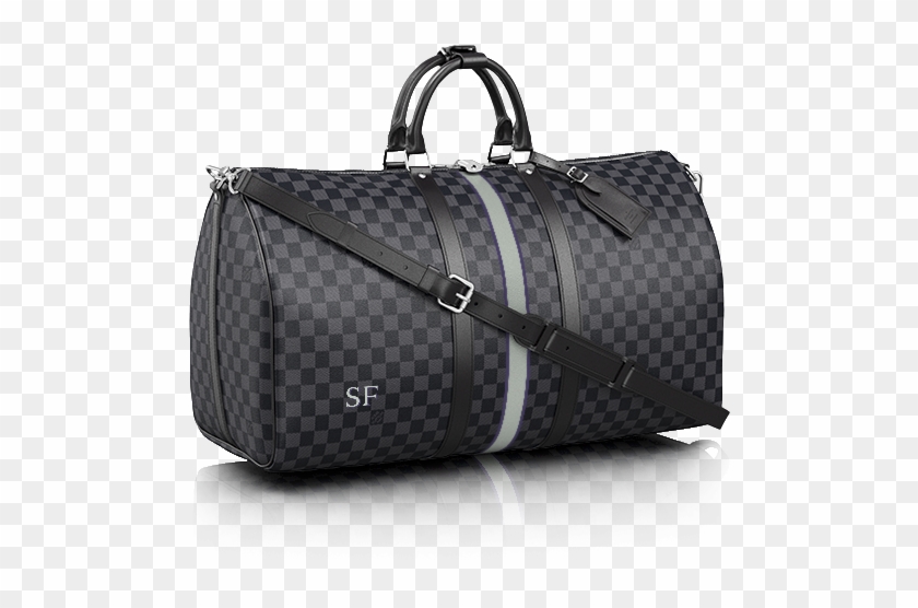Louis Vuitton Mon Damier Graphite Keepall Bandouliere - Lv Keepall 45 Damier Graphite Clipart
