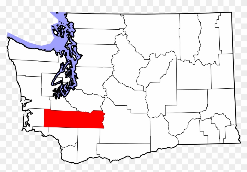 Map Of Washington Highlighting Lewis County - Pierce County Washington Clipart #2767756