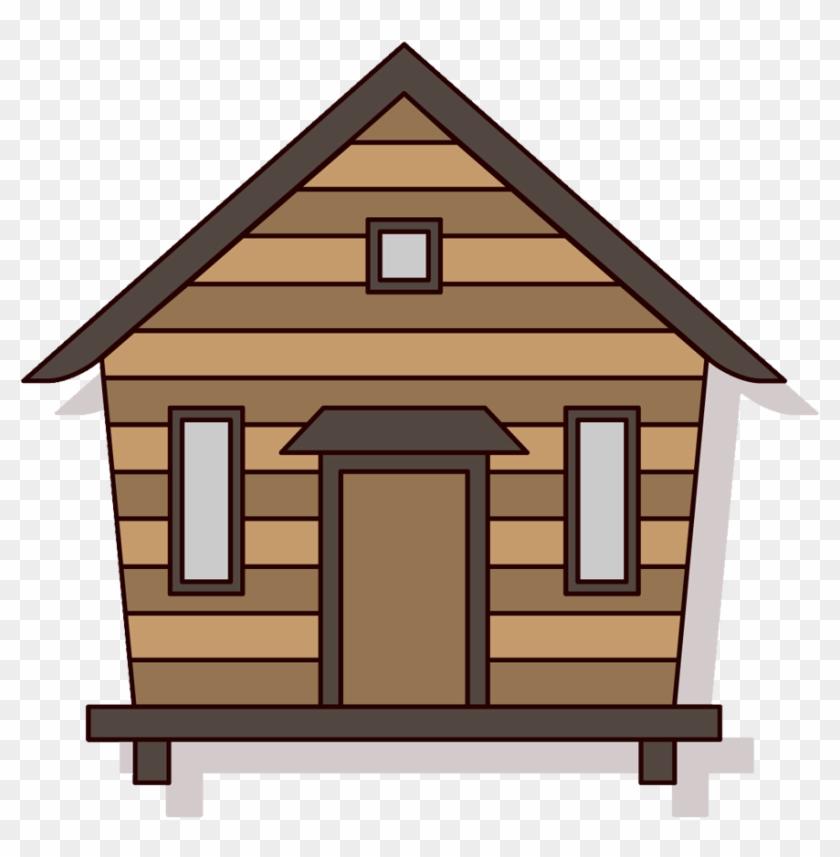 Wooden House Cartoon Clipart