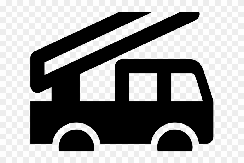 Fire Truck Clipart Track - Png Download